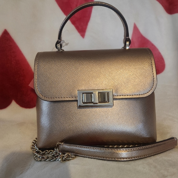 NWT Kate Spade rose gold handbag and glitter wallet set - Picture 4 of 12